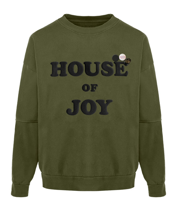 Sweatshirt roller kaki "HOUSE"