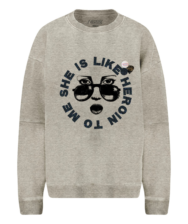 Sweatshirt roller elephant "HEROIN"