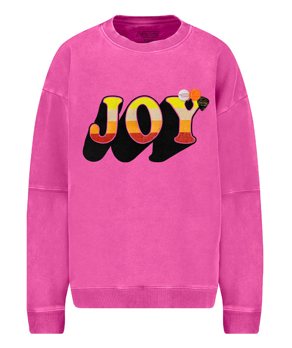 Sweatshirt roller fuschia "JOY FW24"