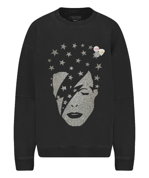 Sweatshirt roller night "SINGER" - David Bowie