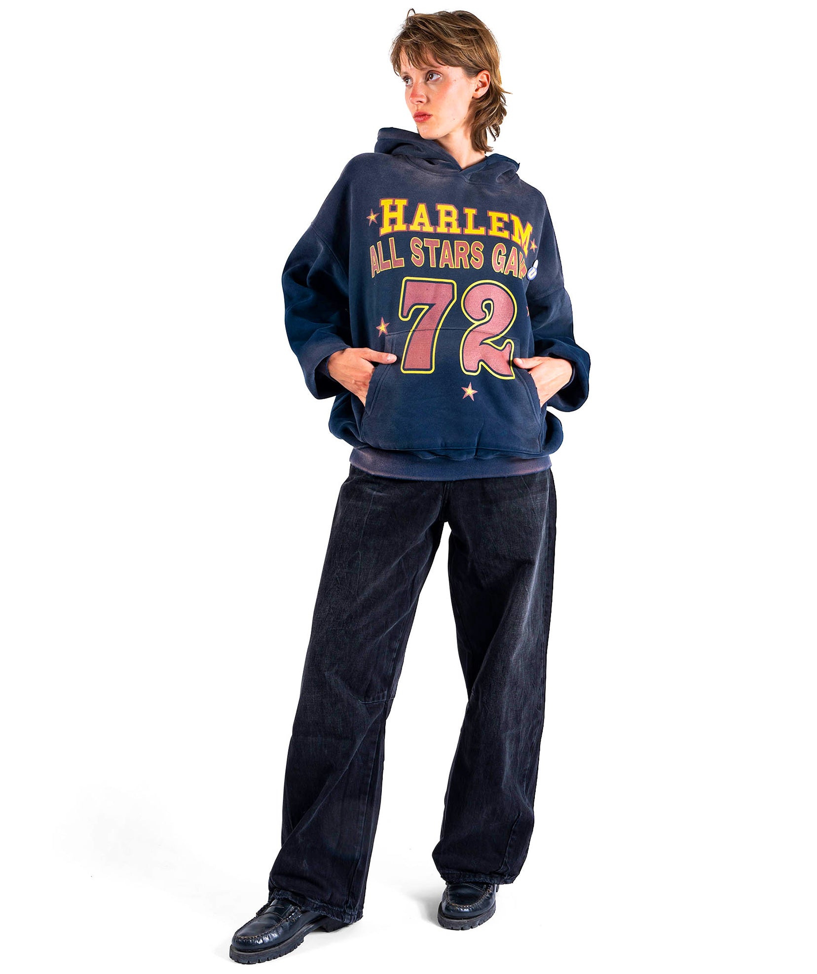 Hoodie skyler vintage blue "HARLEM"