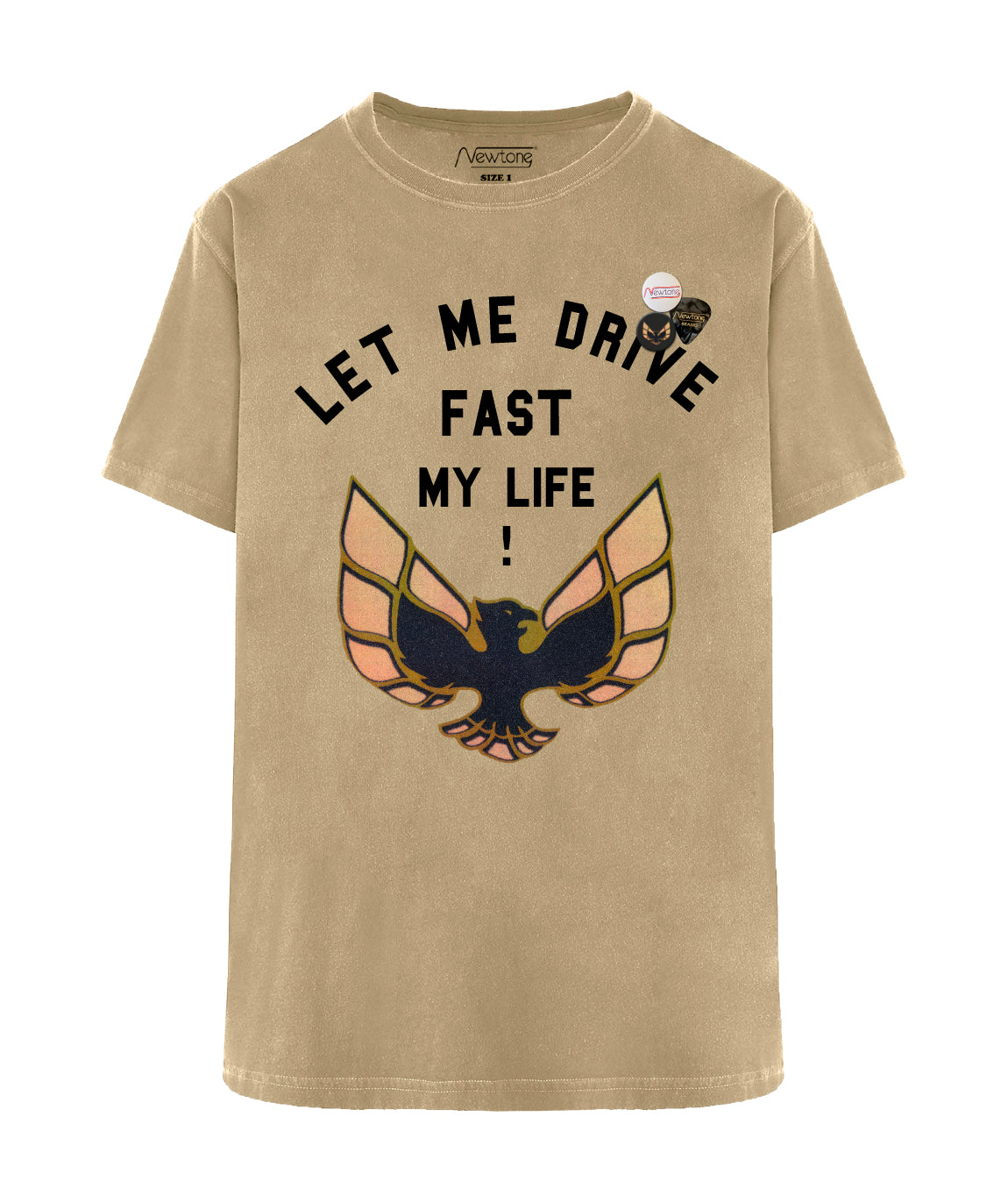 Tee shirt trucker havane "BIRDY"