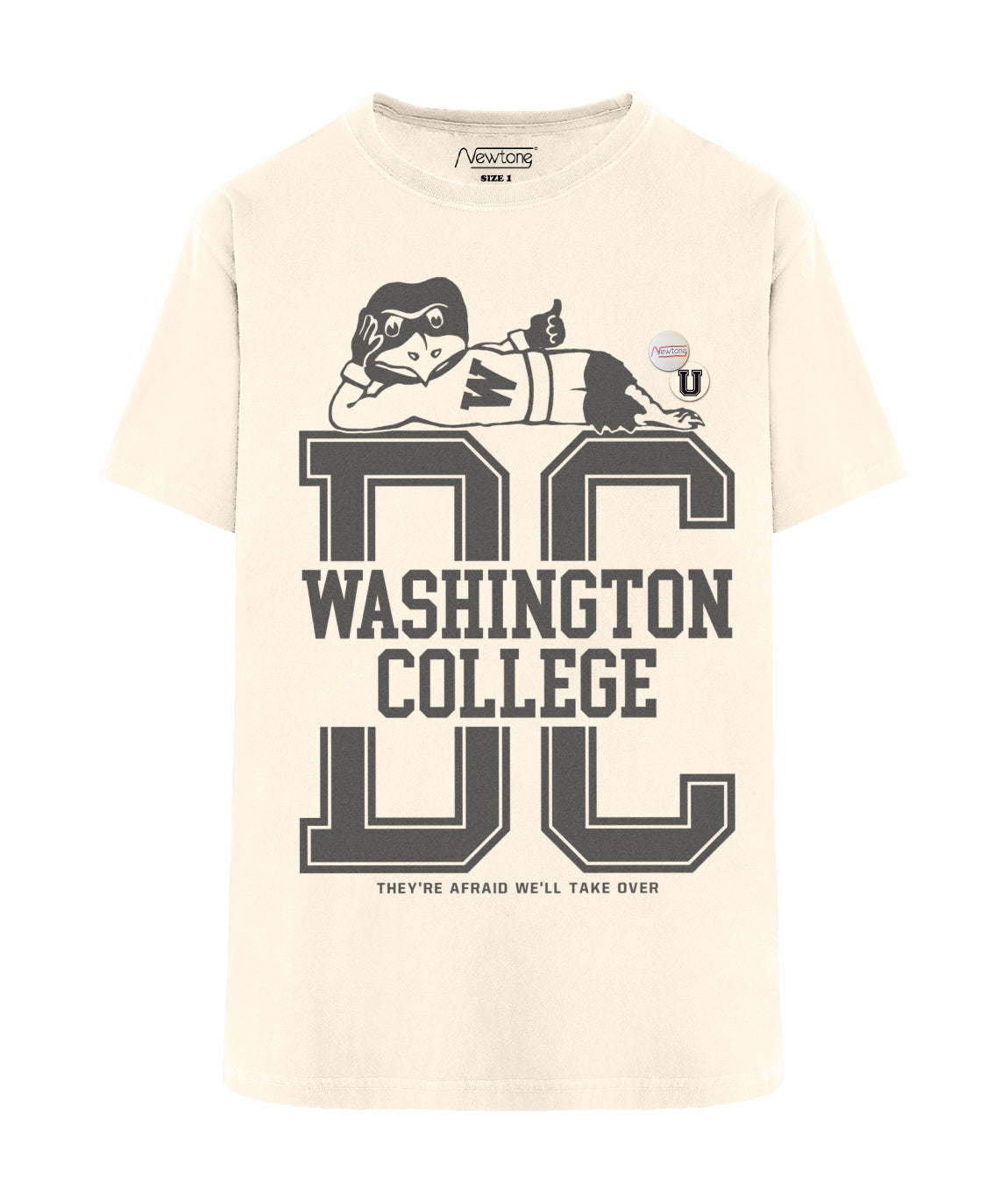 Tee shirt trucker natural "WASHINGTON"