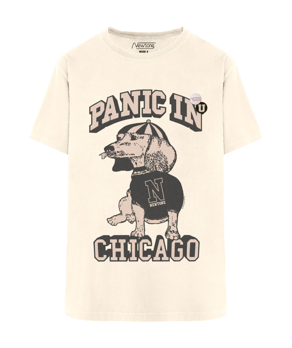 Tee shirt trucker natural "CHICAGO"