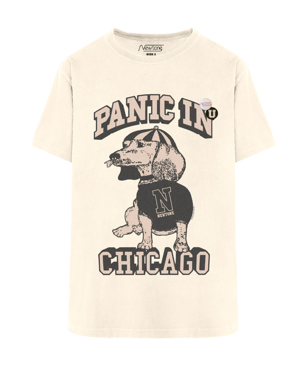 Tee shirt trucker natural "CHICAGO"