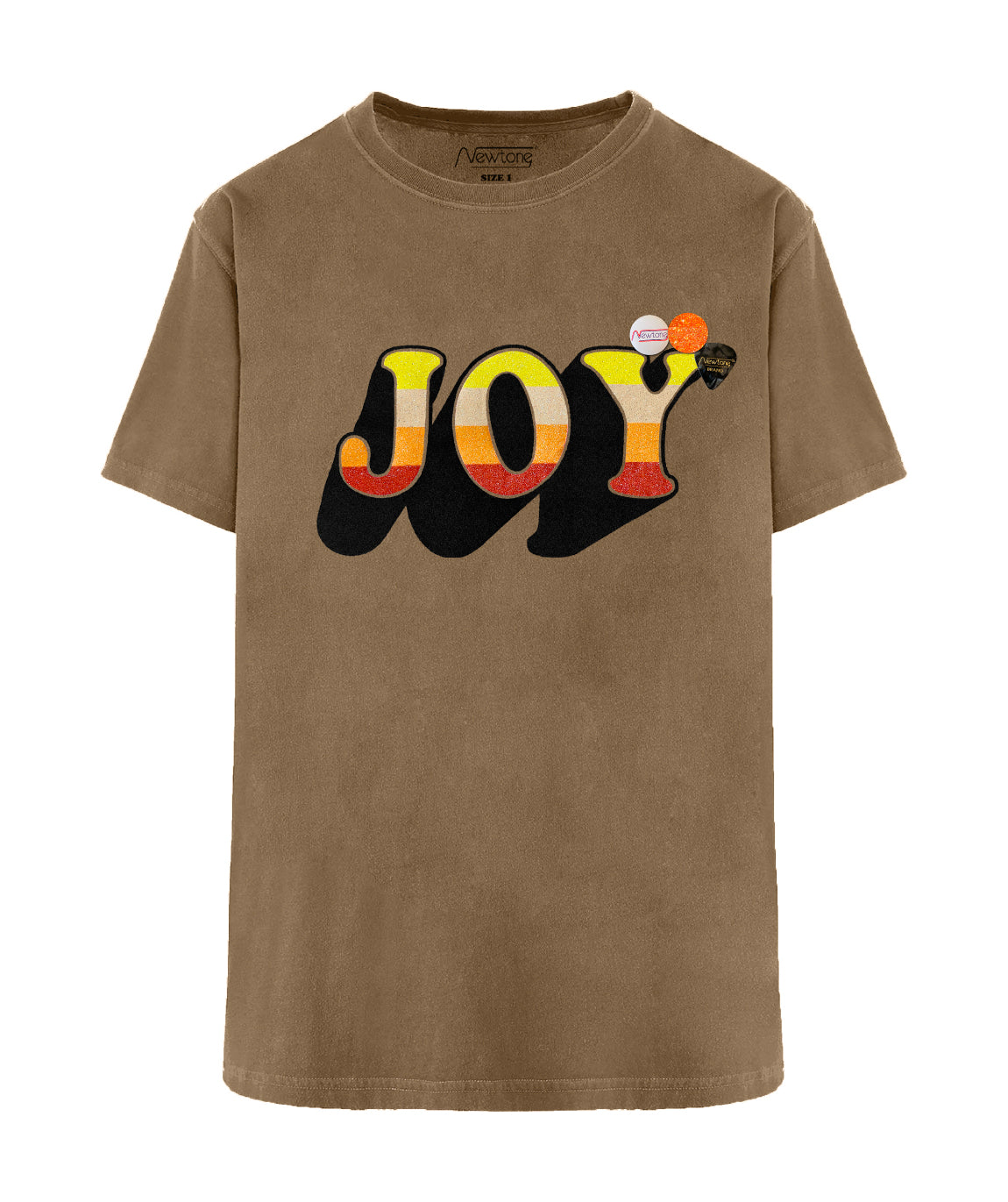 Tee shirt trucker havane "JOY FW24"