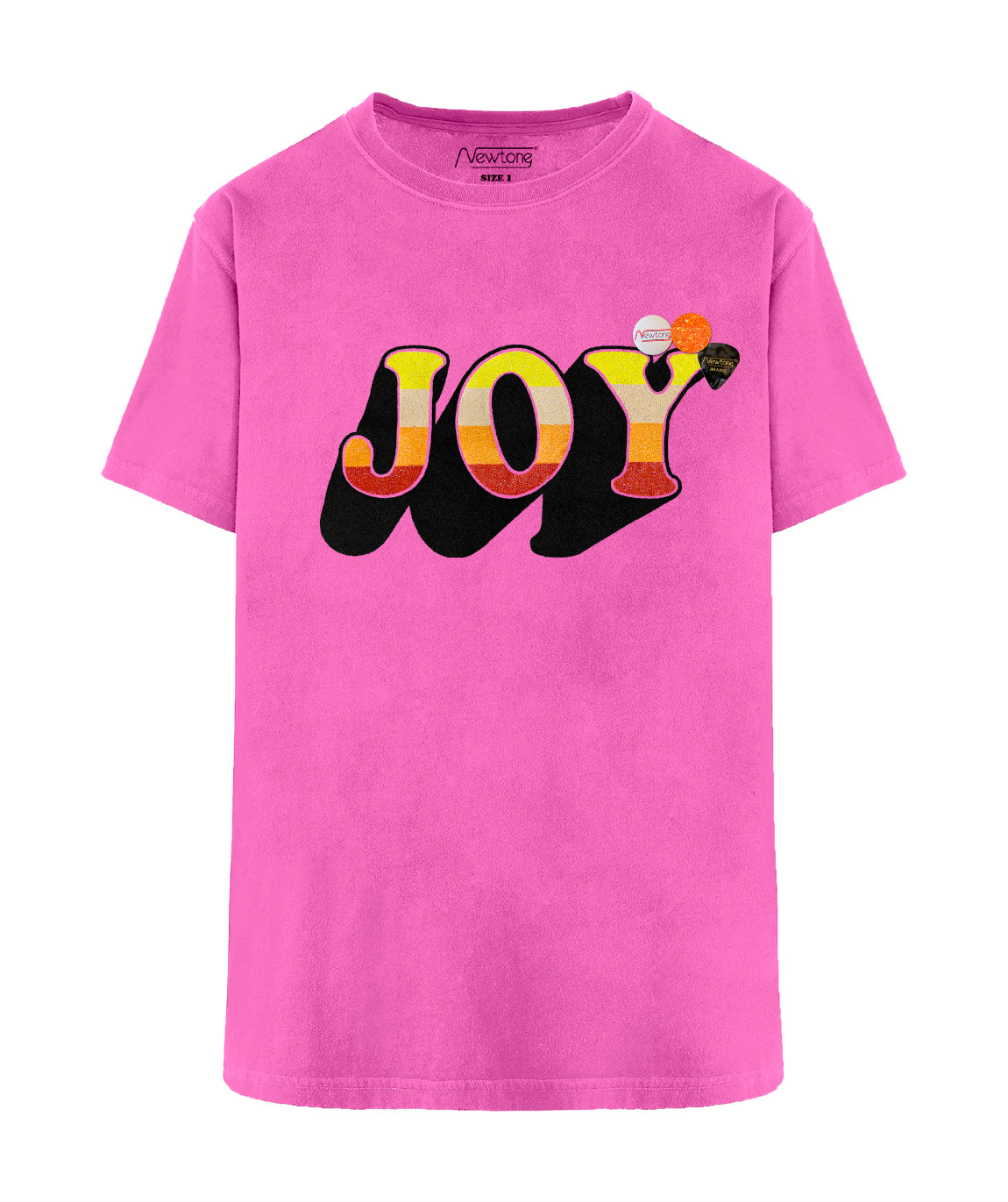 Tee shirt trucker fuschia "JOY FW24"
