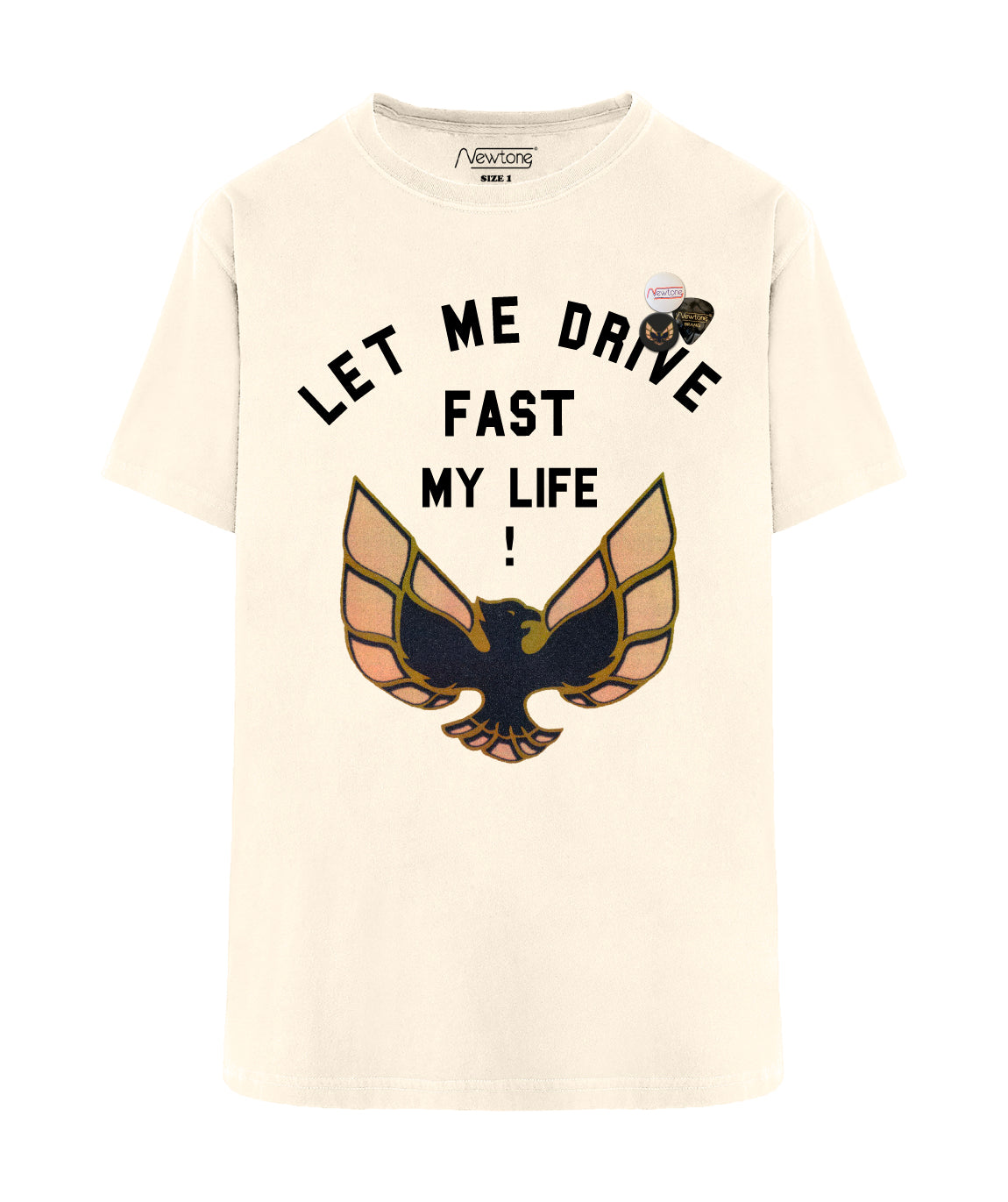Tee shirt trucker natural "BIRDY"