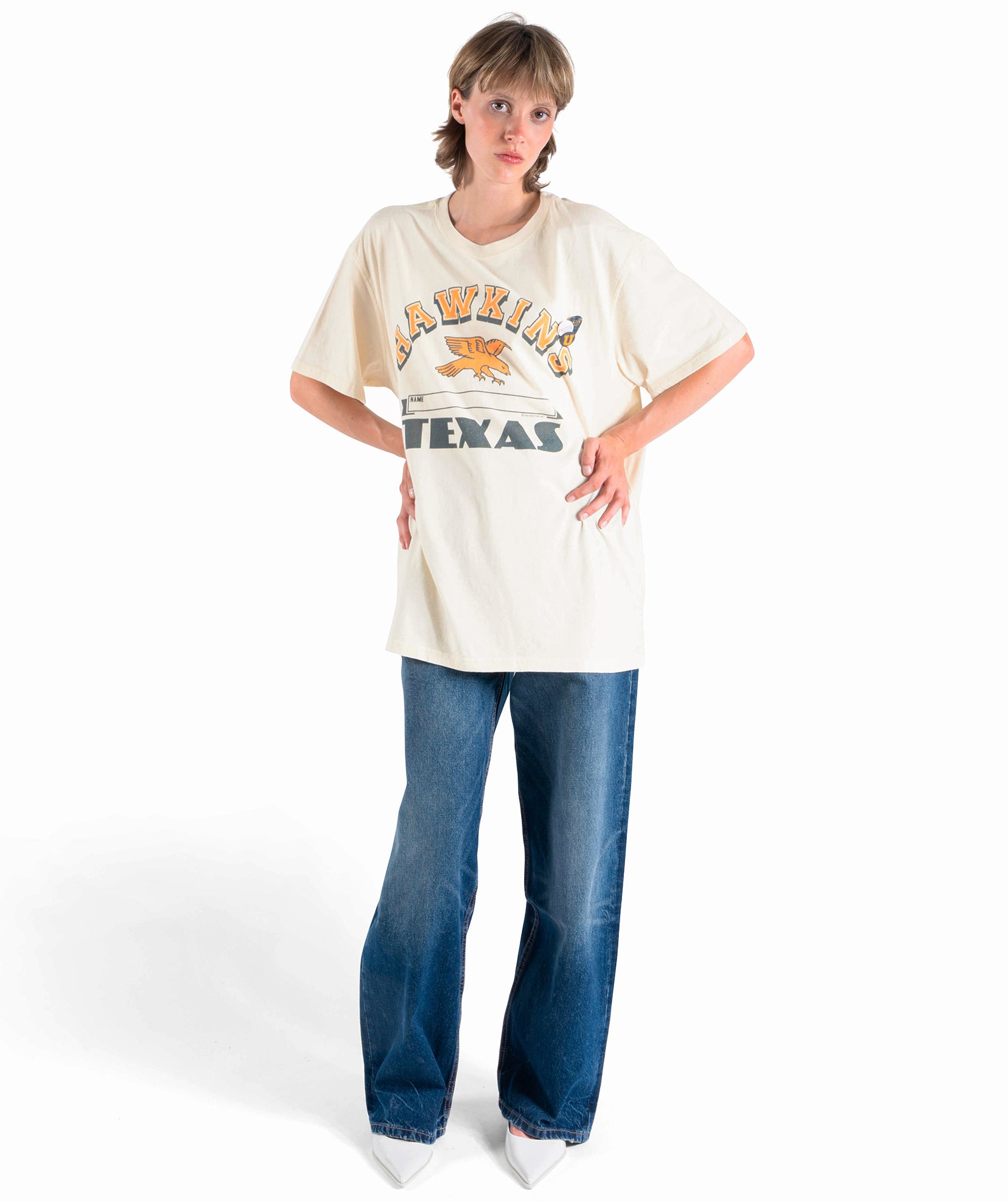 Tee shirt trucker natural "HAWKINS"