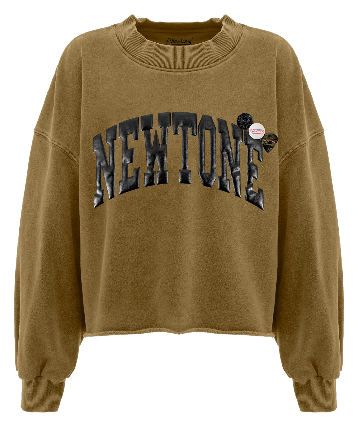 Sweatshirt crop porter havane "TONE"