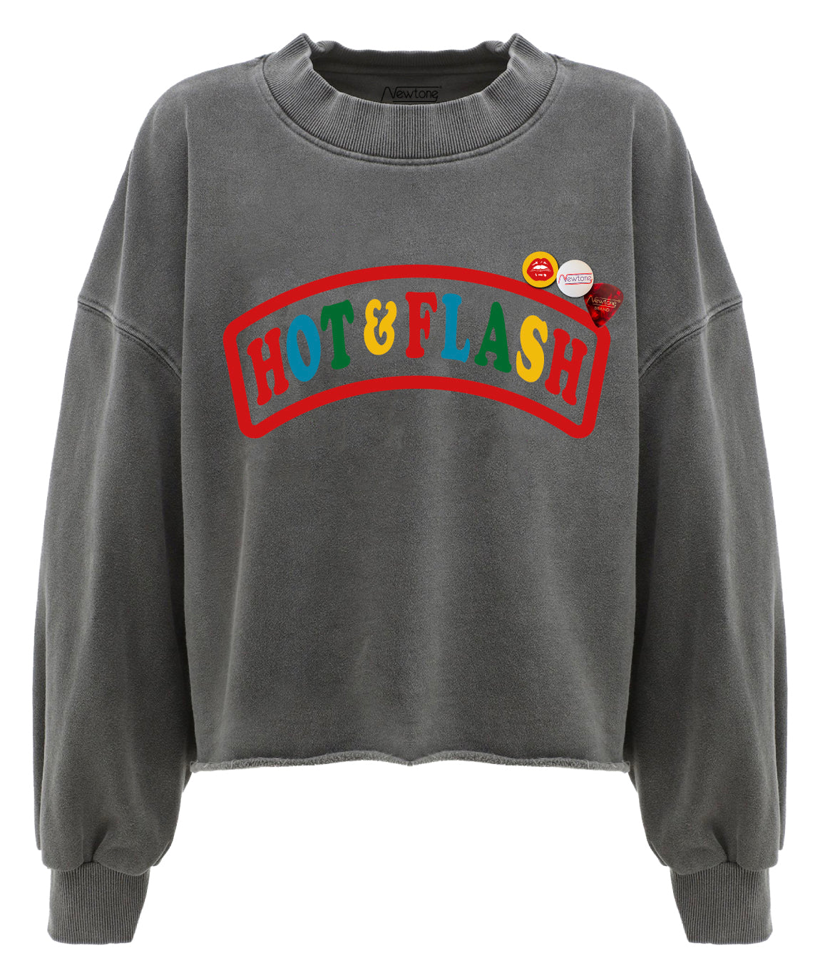 Sweatshirt crop porter pepper "HOT"