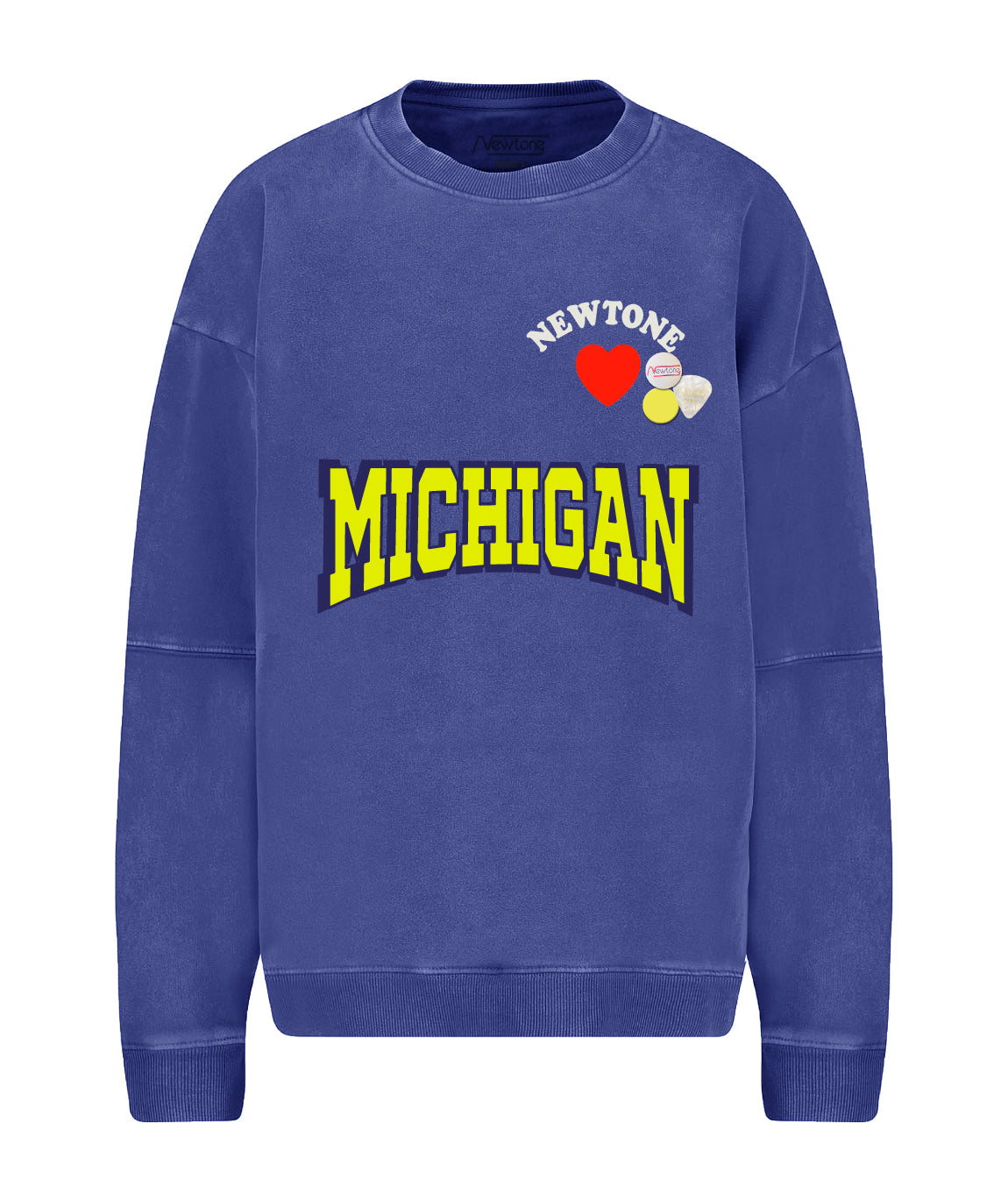 NWTLOVE" roller flo blue sweatshirt