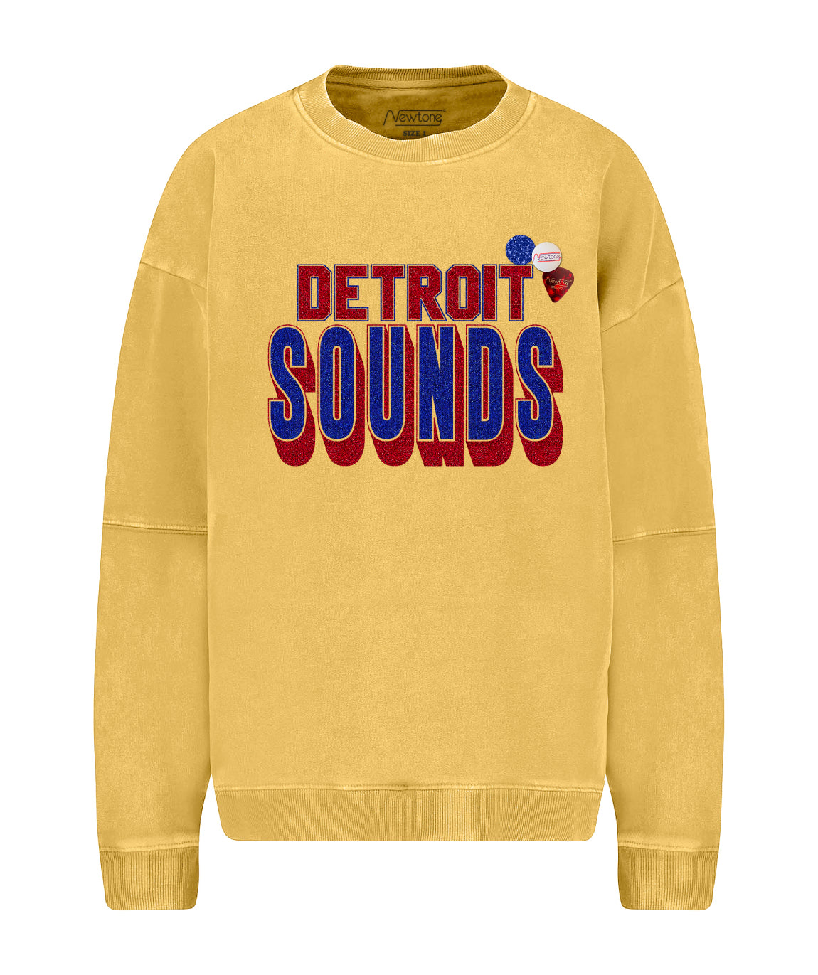 SONG" roller mustard sweatshirt