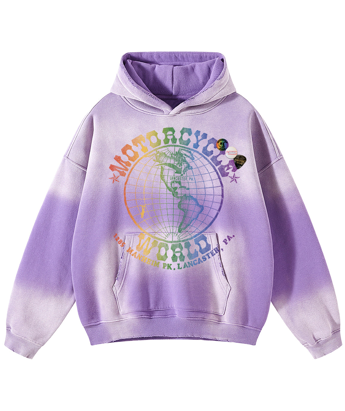 Hoodie skyler vintage purple "LANCASTER"