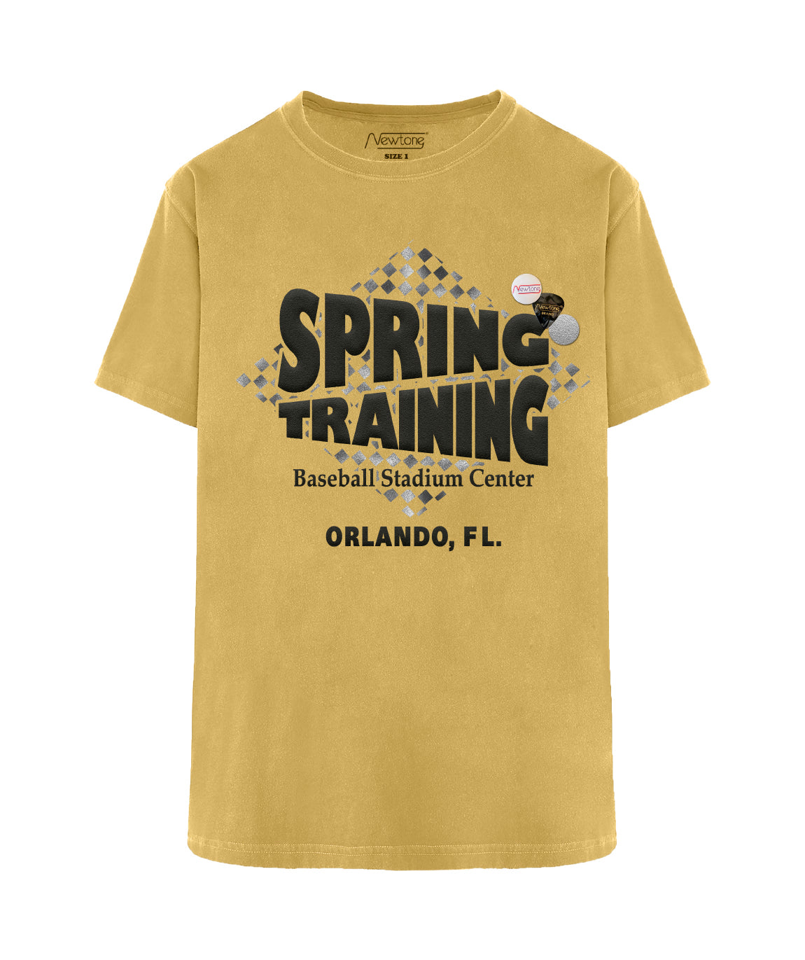Tee shirt trucker mustard "TRAINING"
