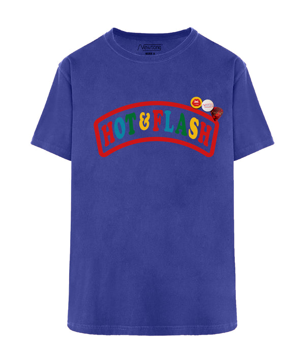 Tee shirt trucker flo blue "HOT"