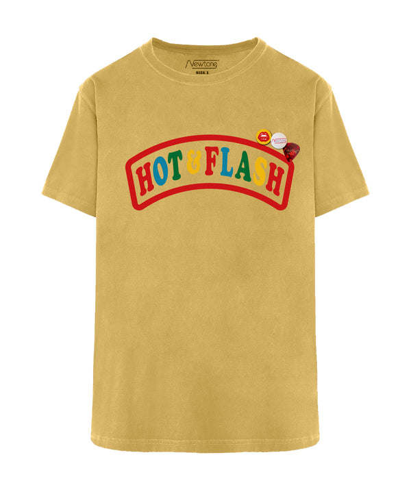 Tee shirt trucker mustard "HOT"