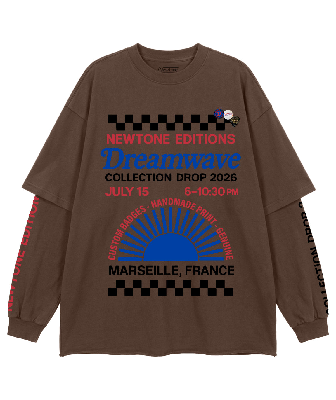 Tee shirt klimer brown "DREAMWAVE"