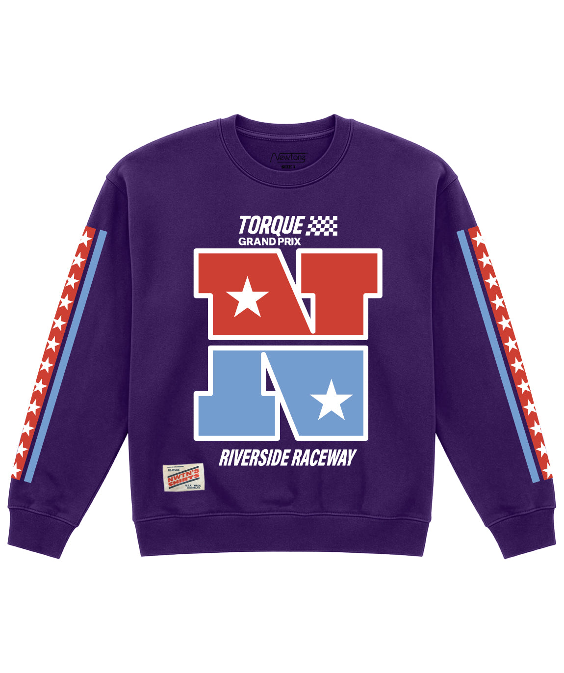 Sweatshirt taylor purple "RACEWAY"