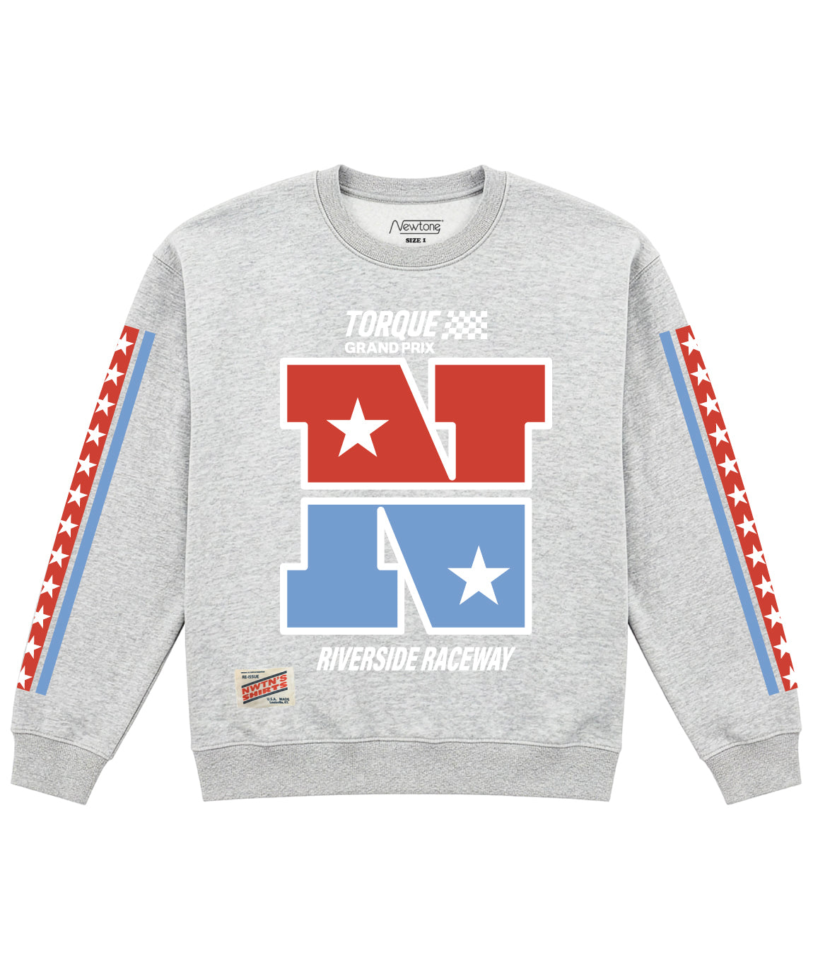 Sweatshirt taylor ash "RACEWAY"