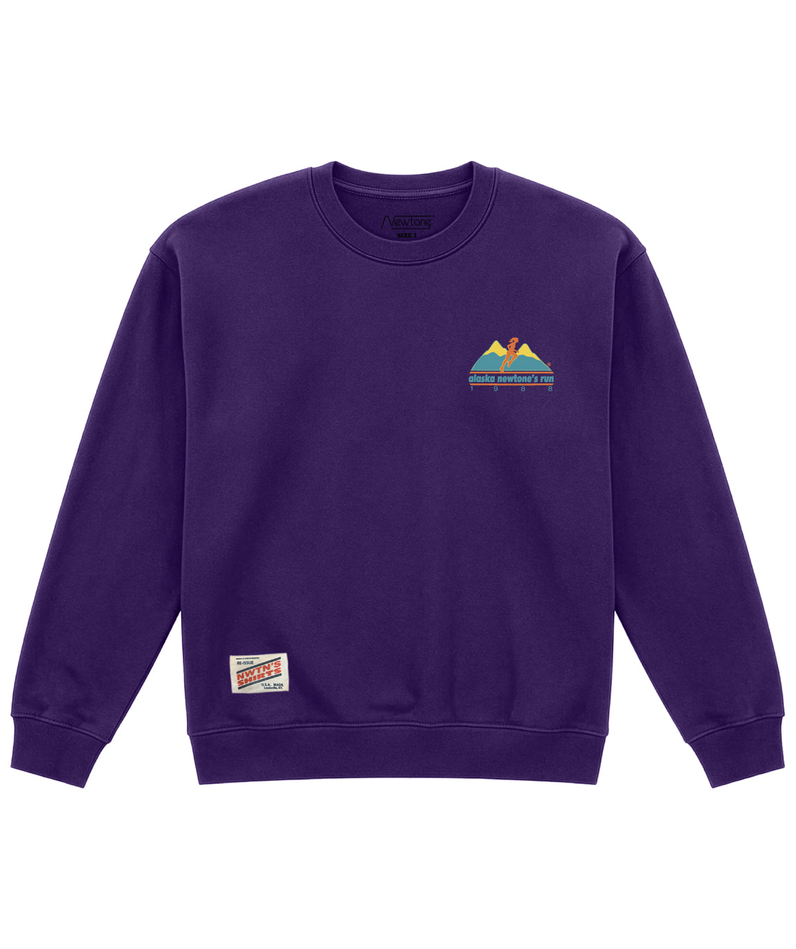 Sweatshirt taylor purple "ALASKA"