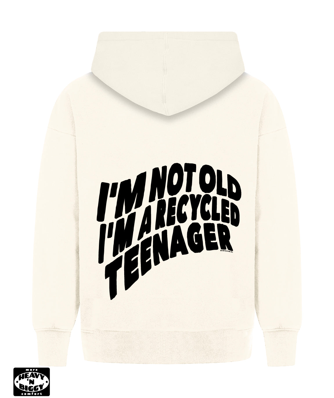 Hoodie heavy'n biggy deeper natural "RECYCLED" TU/1