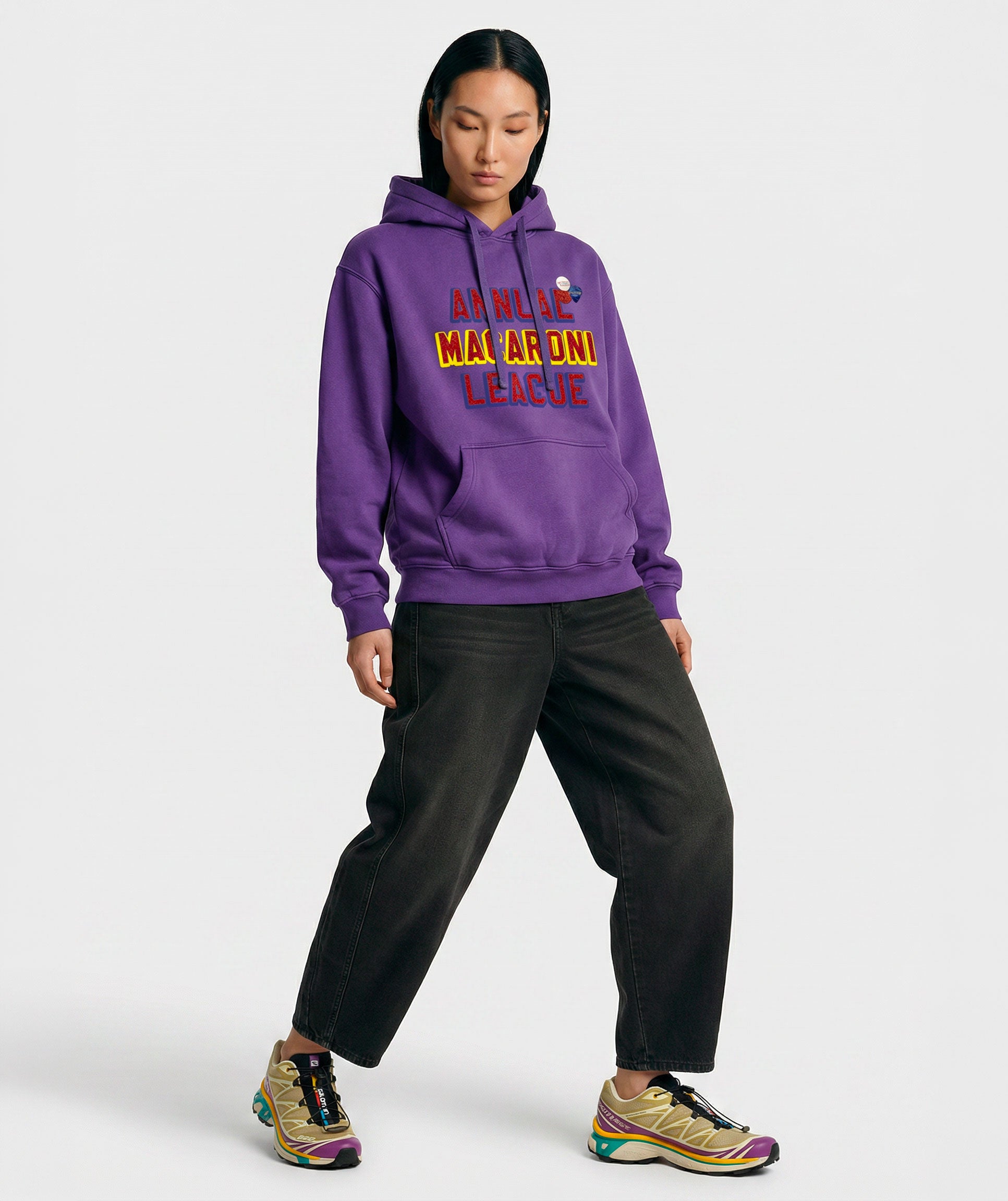 Hoodie jagger purple "MACARONI"