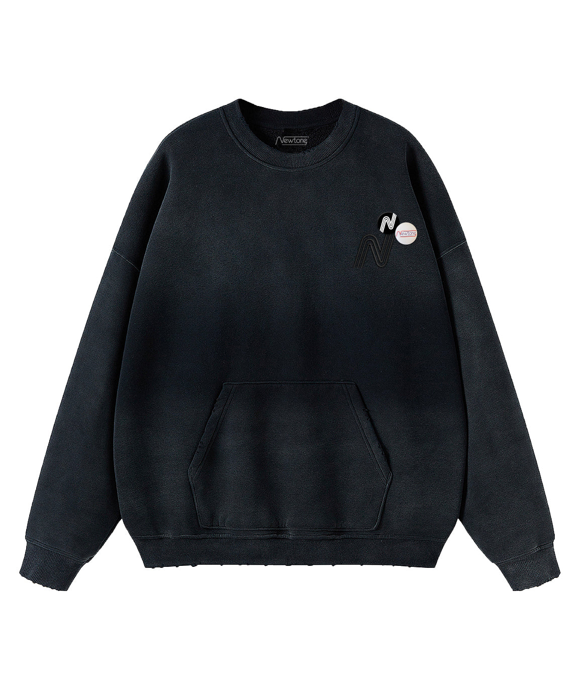 Sweatshirt piper vintage black "TRADE"