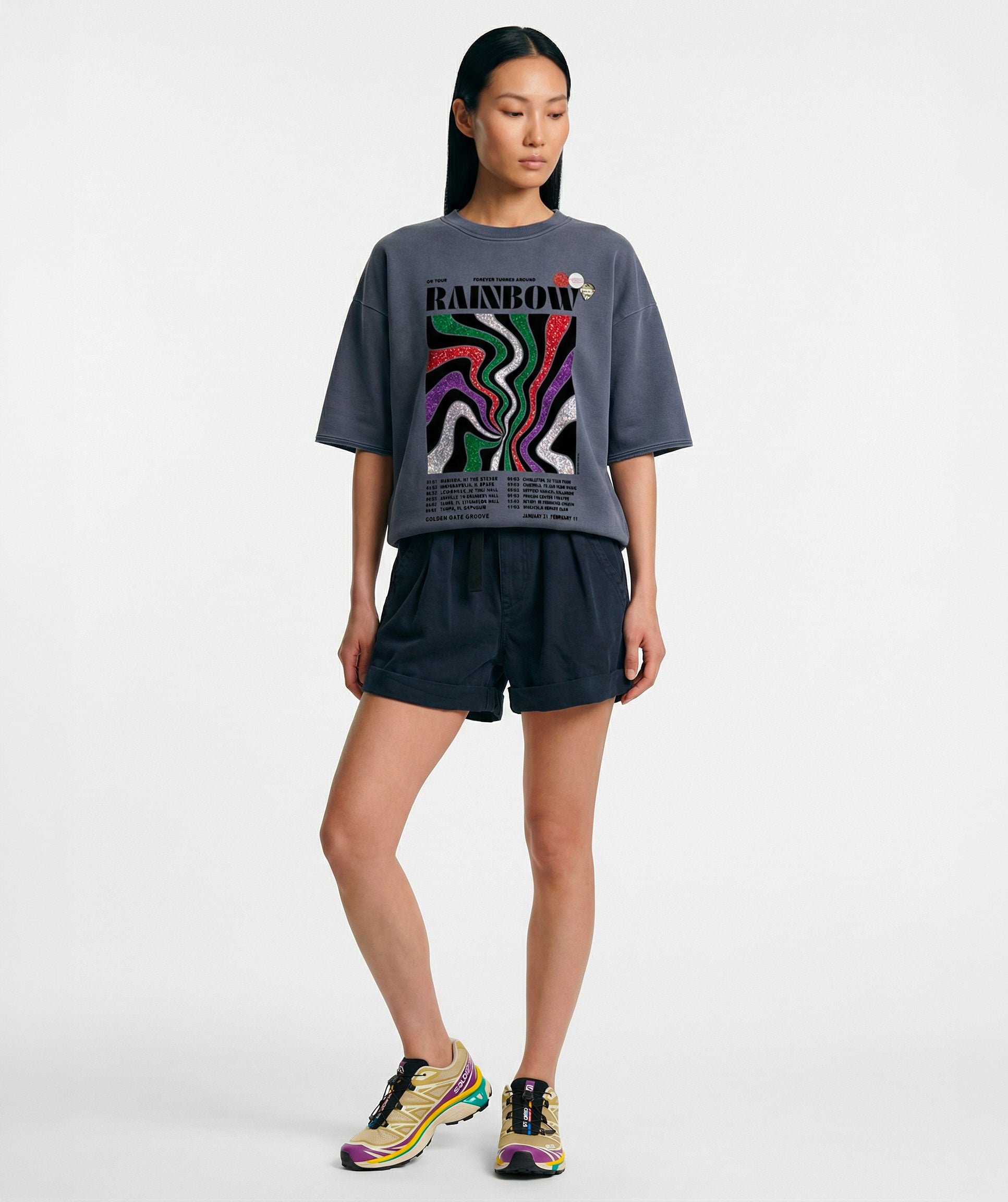 denim GOLDEN"denim  sweatshirt