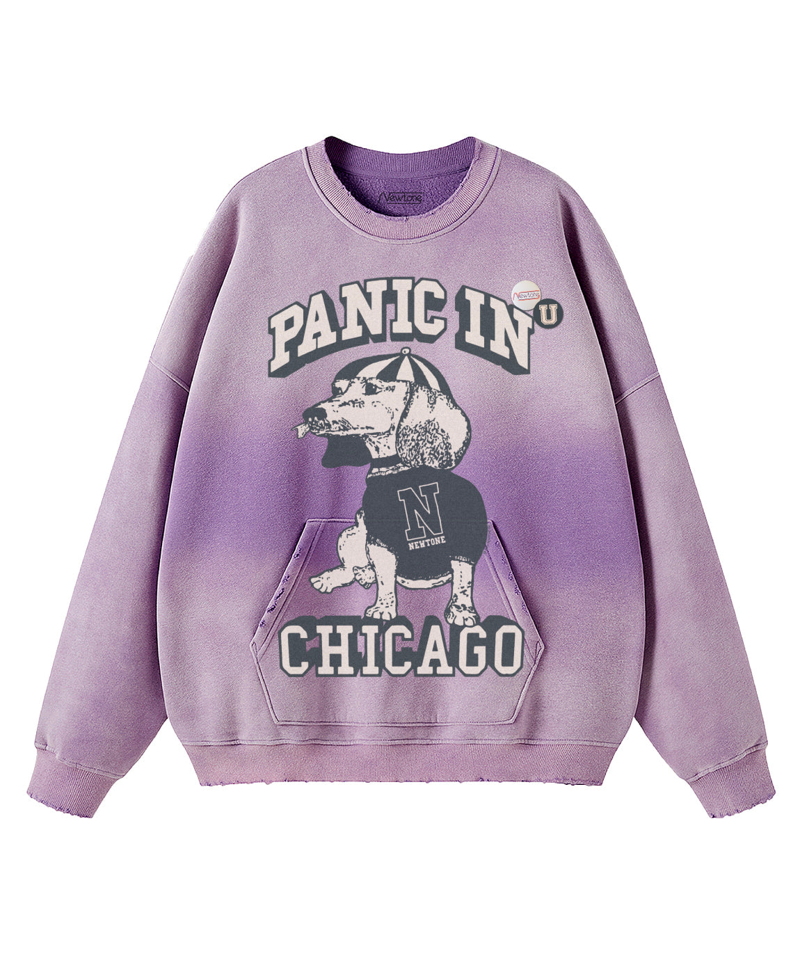 Sweatshirt piper vintage purple "CHICAGO"