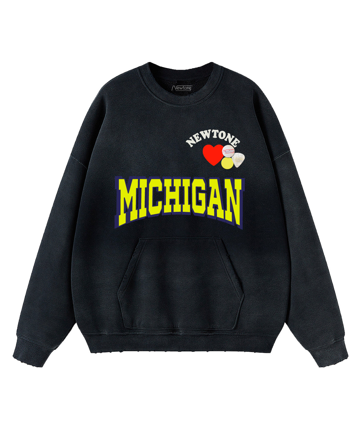 Sweatshirt piper vintage night "NWTLOVE"
