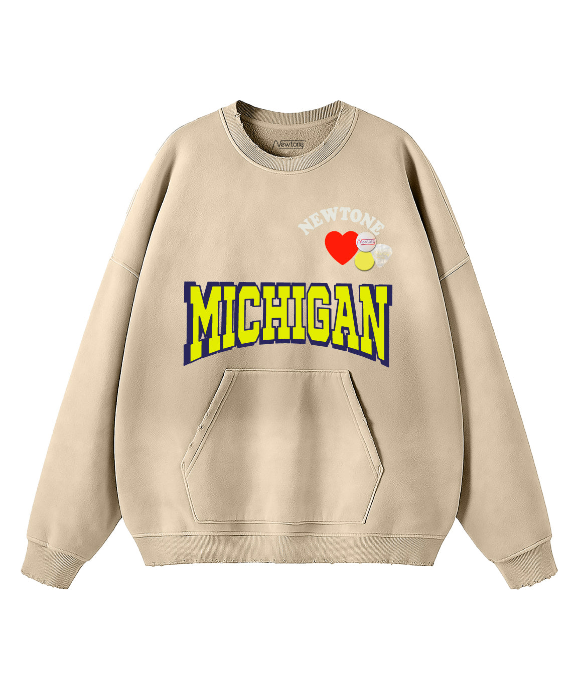 Sweatshirt piper vintage natural "NWTLOVE"