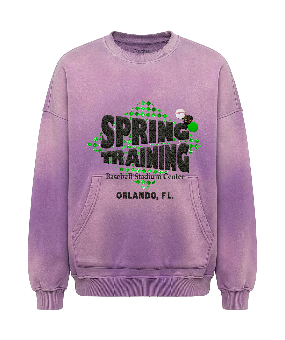 Sweatshirt piper vintage purple "TRAINING"