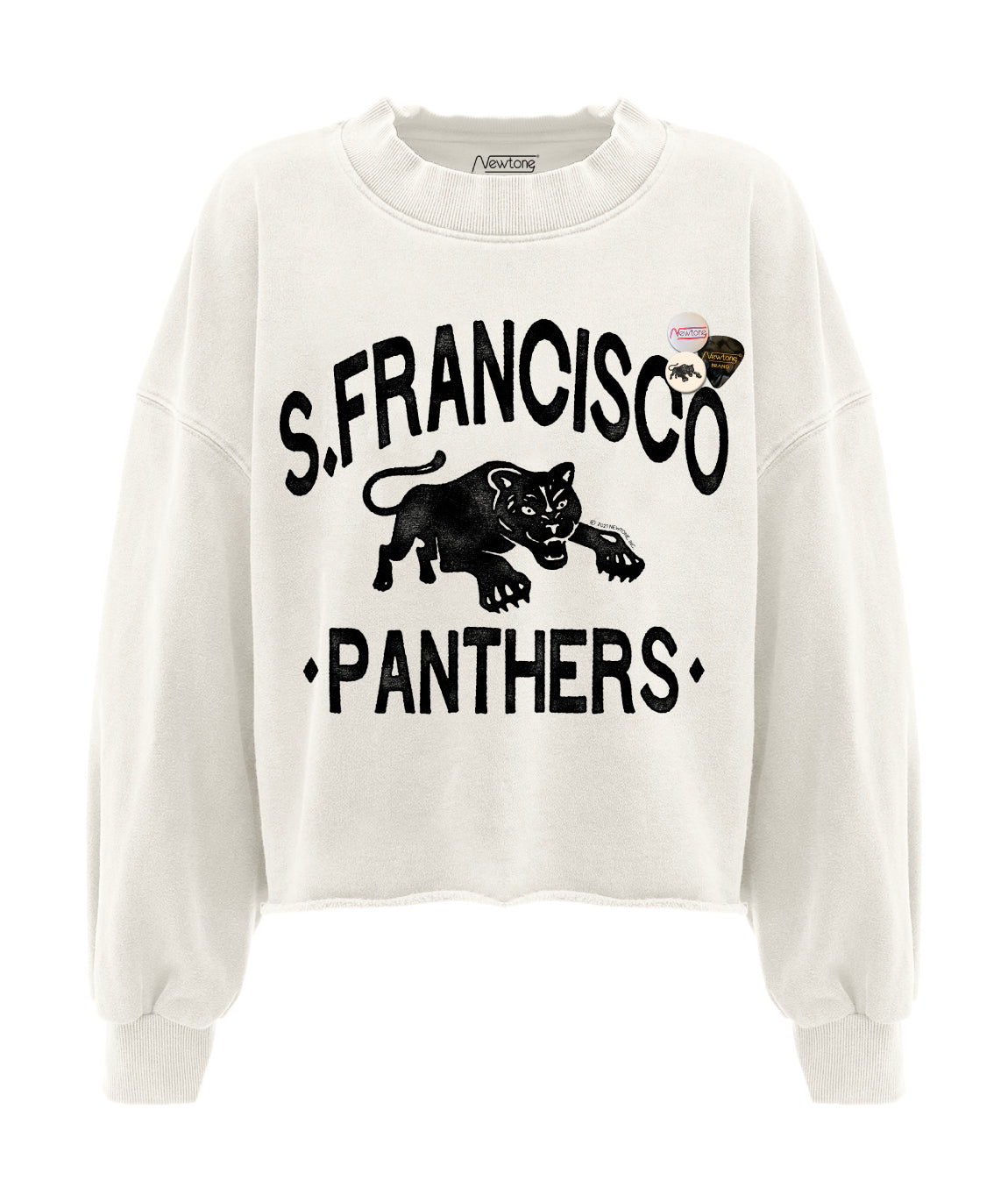 Sweatshirt crop porter natural "PANTHERS"