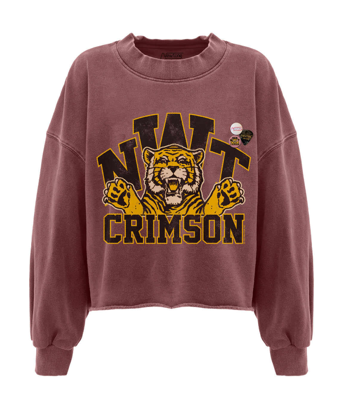 Sweatshirt crop porter cherry "CRIMSON"