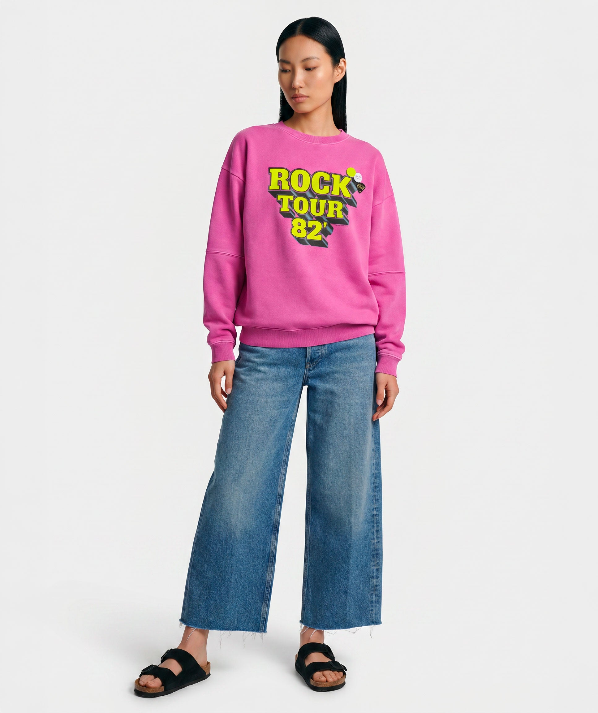 Sweatshirt roller fuschia TOUR"