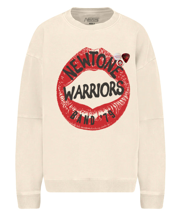 Natural roller sweatshirt "WARRIORS"