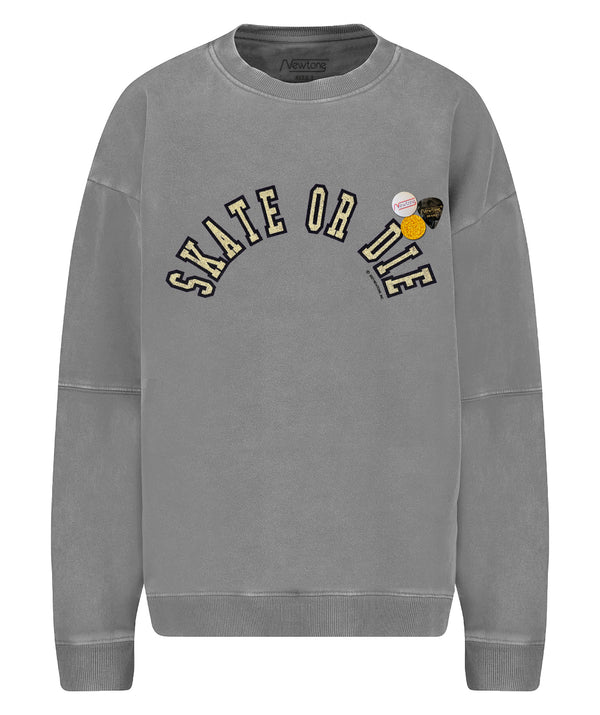 Sweatshirt roller grey "DIE"