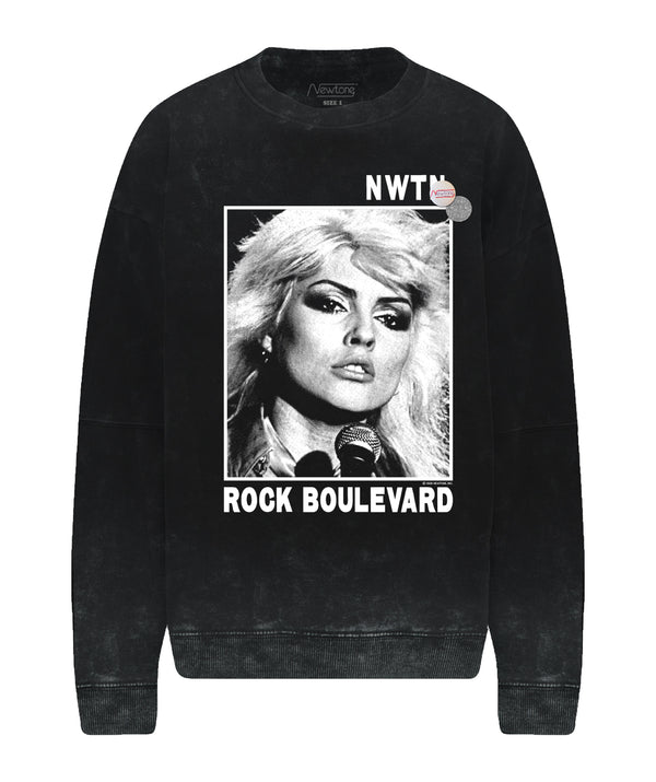 Black acid roller sweatshirt "BOULEVARD"