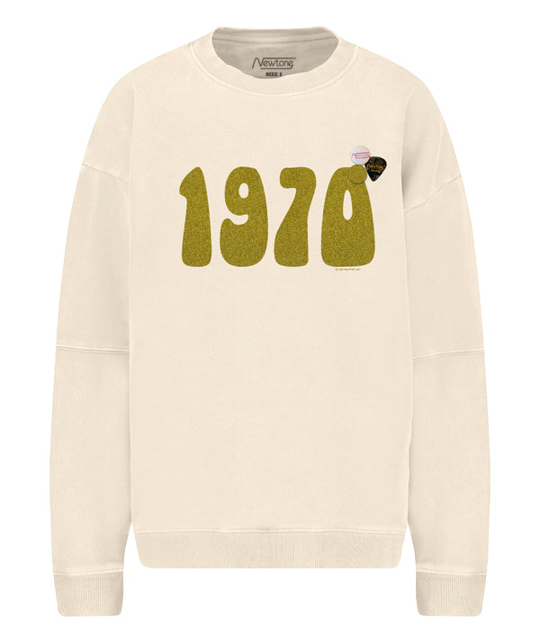 Natural roller sweatshirt "1970 SS22"