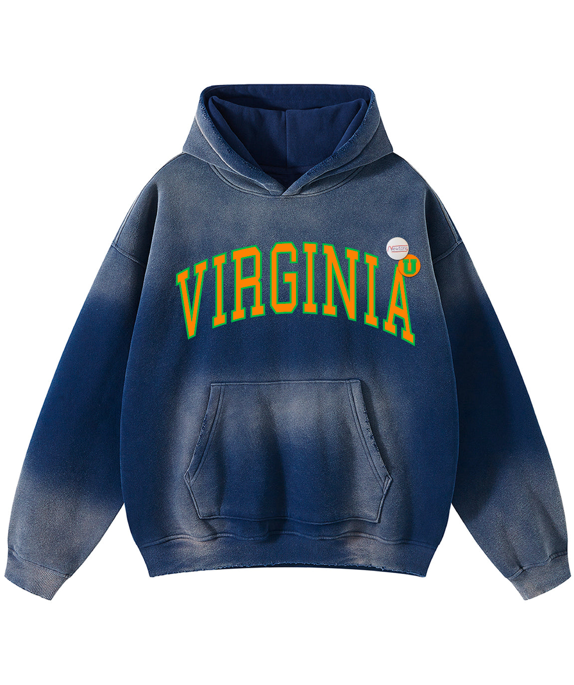 Hoodie skyler vintage blue "VIRGINIA"
