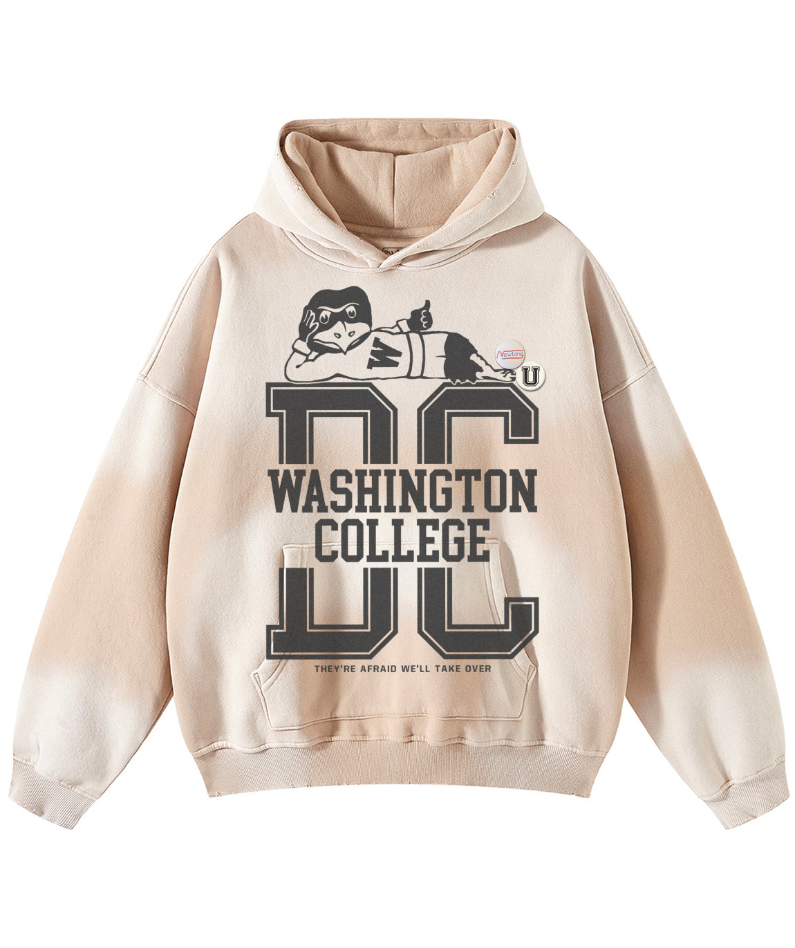 Hoodie skyler vintage natural "WASHINGTON"