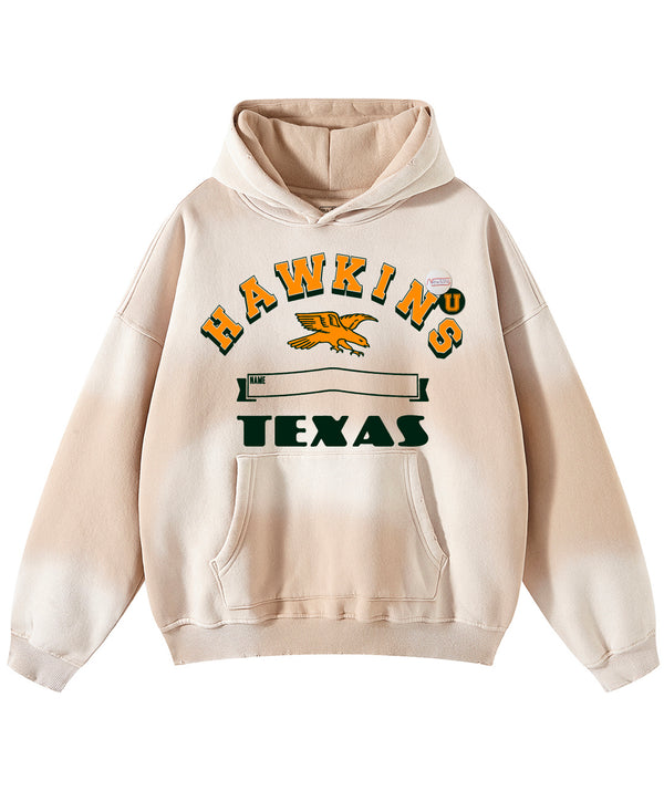 Hoodie skyler vintage natural "HAWKINS"