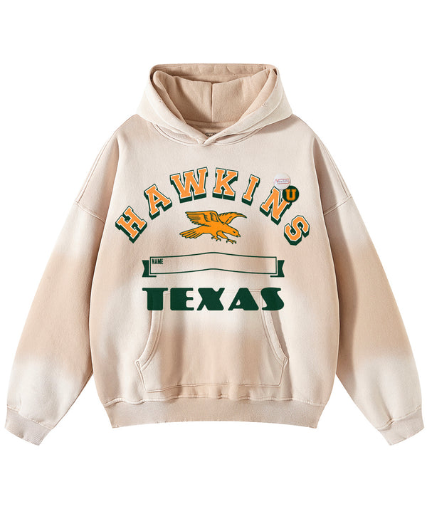 Hoodie skyler vintage natural "HAWKINS"