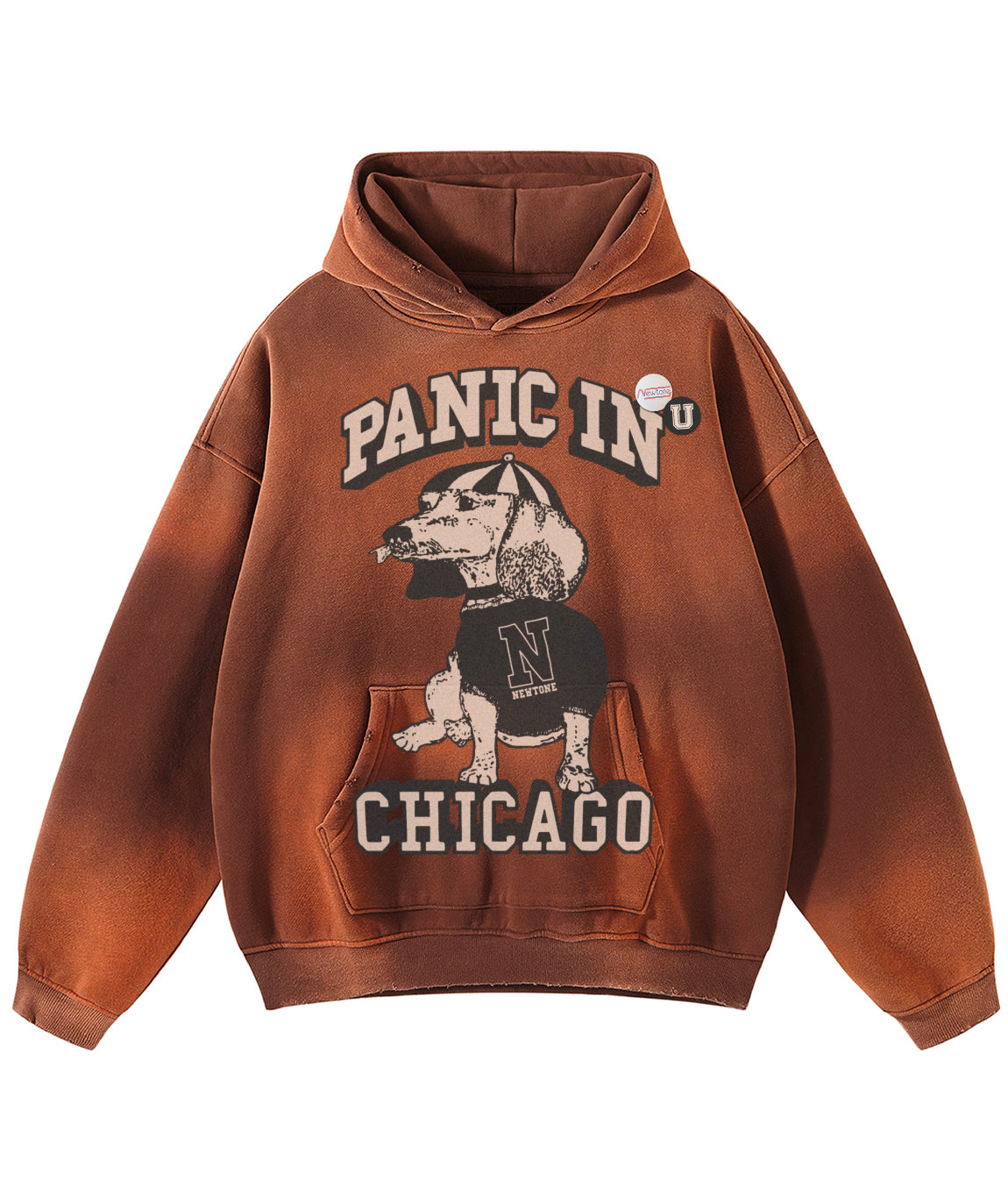 Hoodie skyler vintage brown "CHICAGO"