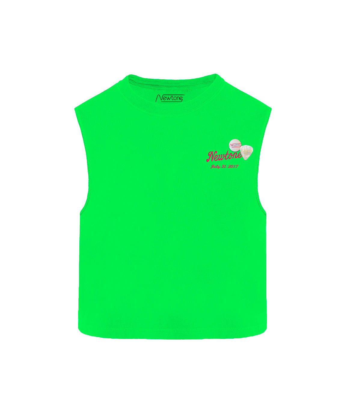 Tee shirt biker neon green "SINCE"
