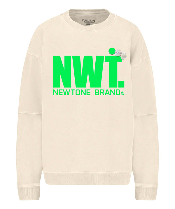 Sweatshirt roller neon green "BRAND SS24"