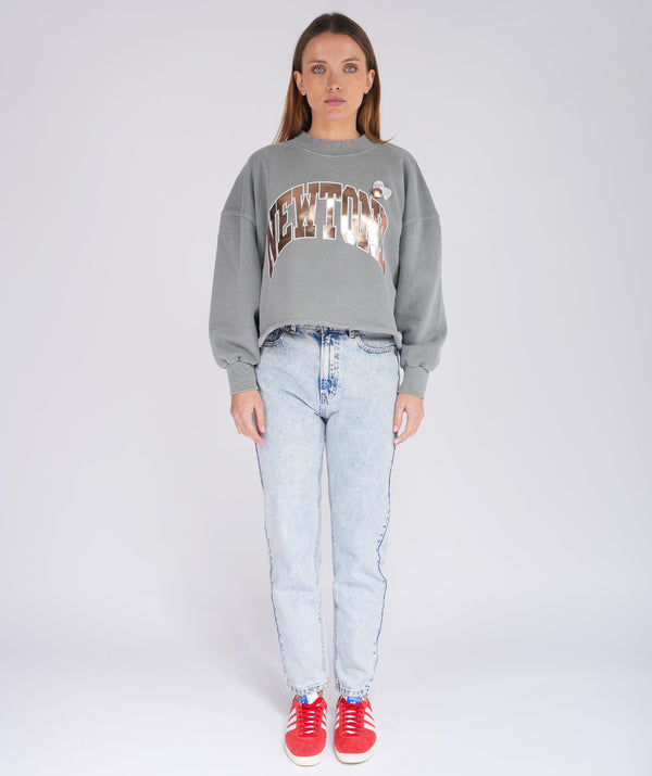 Sweatshirt crop porter grey "TONE SS25"