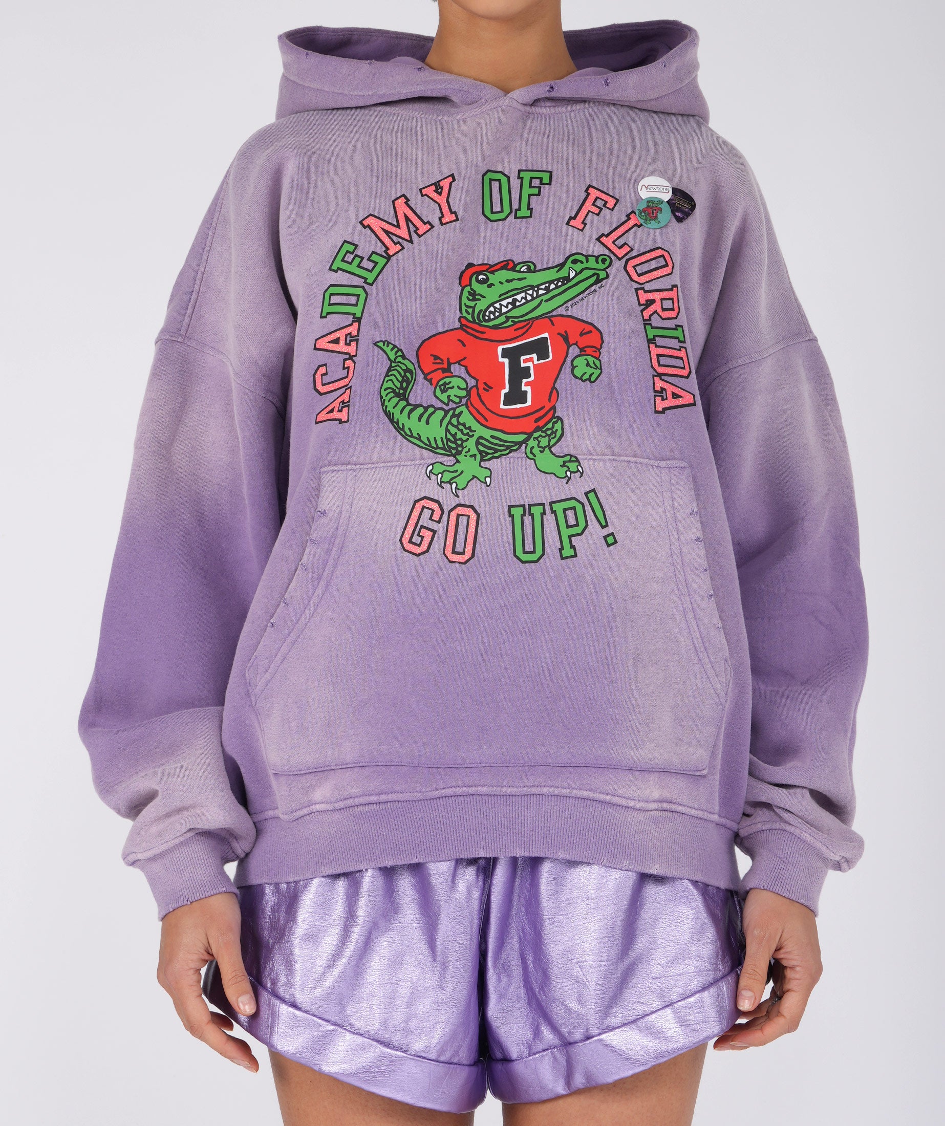 Hoodie skyler vintage purple "GO UP"