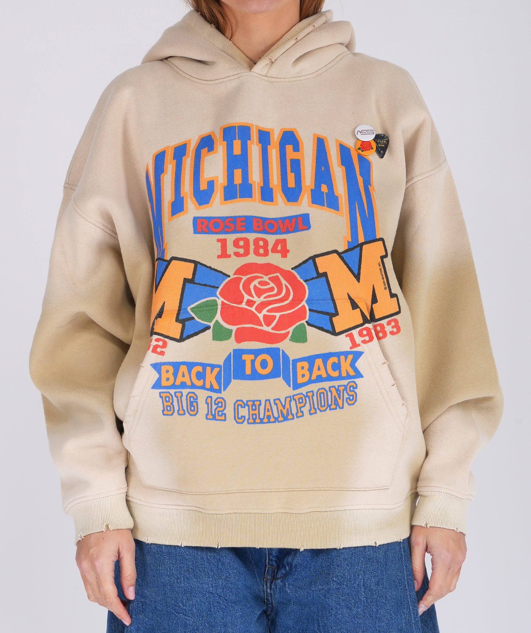 Hoodie skyler vintage natural "ROSE"